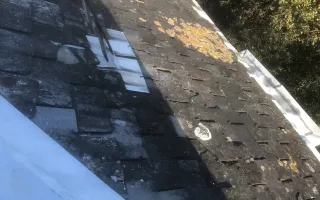 Couverture en ardoise qui a fait son temps