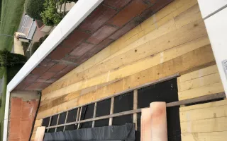 Fonçure bois en volige